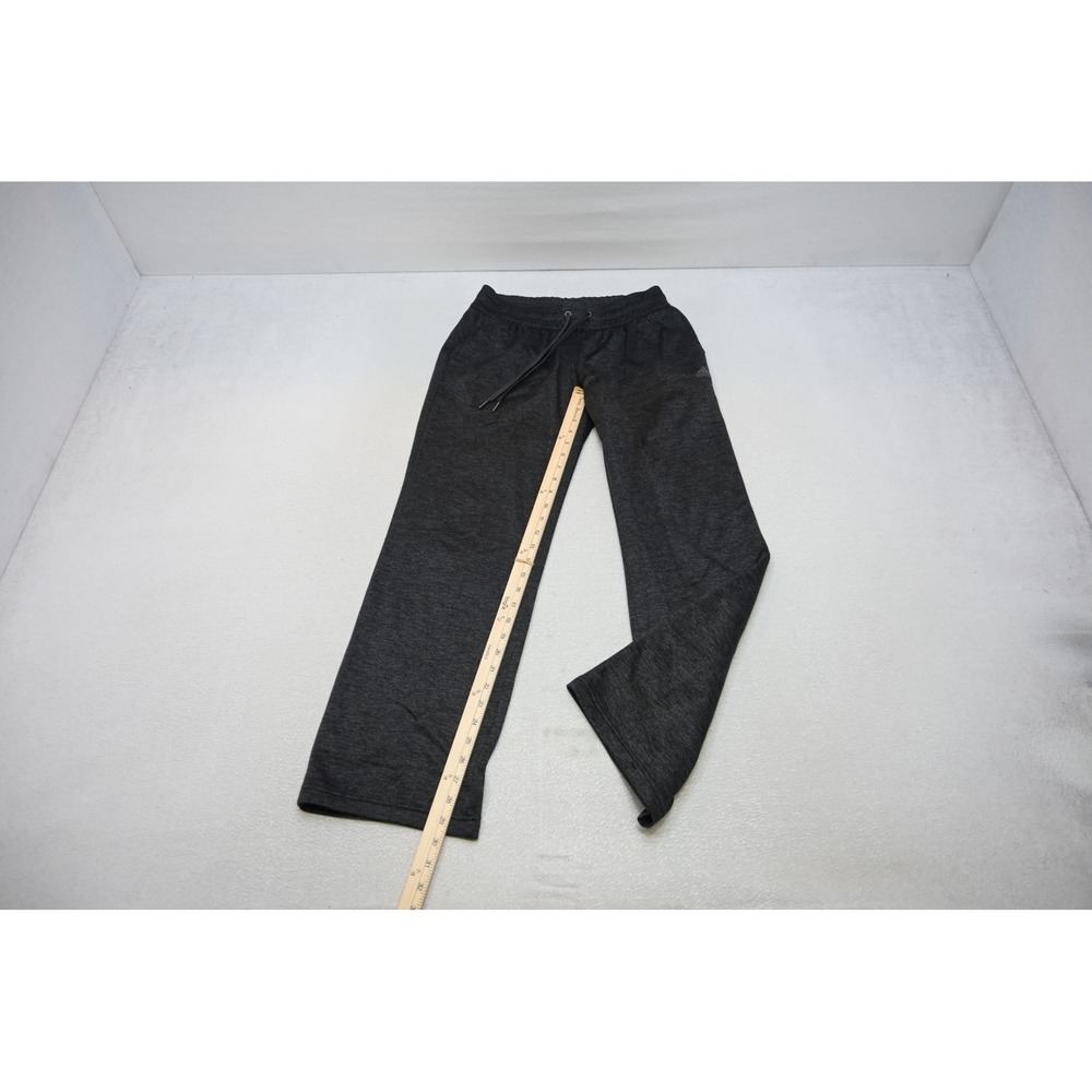 Adidas Sweatpants Womens Medium Dark Grey Heather Wide Leg Athletic Excellent